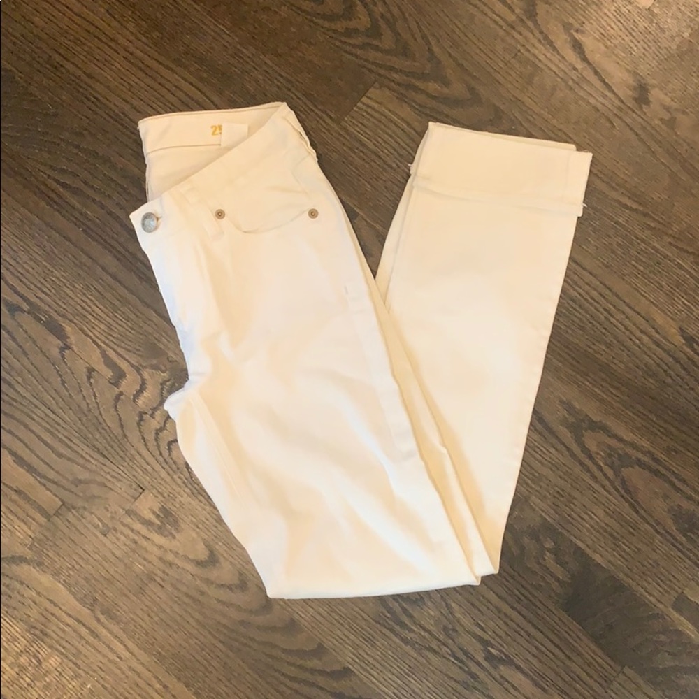JCrew White Matchstick Jean- skinny leg